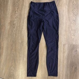 Fabletics -Navy High-Waisted Leggings- small